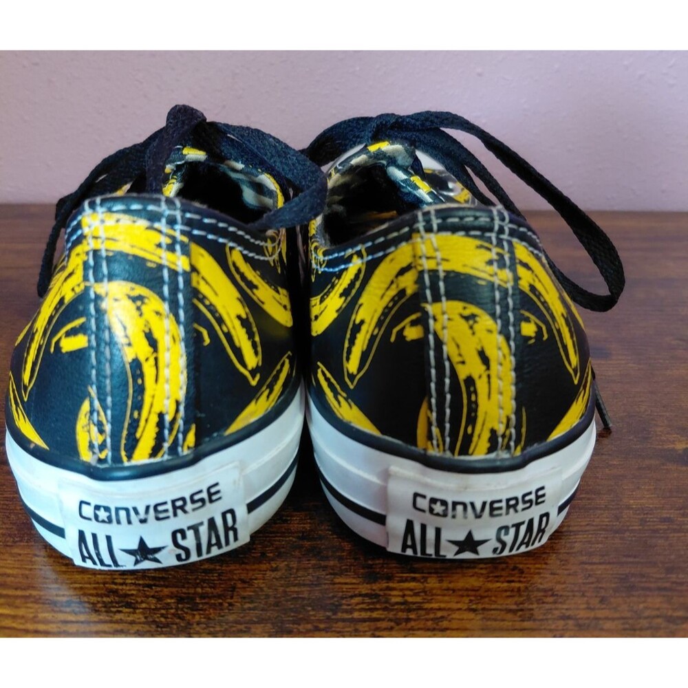 Converse x Andy Warhol Banana Print Low Top Sneakers Size W8/M6 RARE - Picture 4 of 12